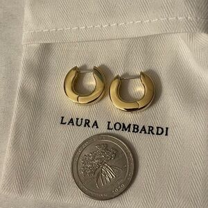 Laura Lombardi Polished Gold Mini Hoop Earrings